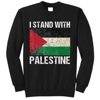 Support I stand with Palestine Free Palestine Flag Arabic Sweatshirt