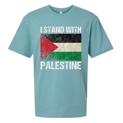 Support I stand with Palestine Free Palestine Flag Arabic Sueded Cloud Jersey T-Shirt