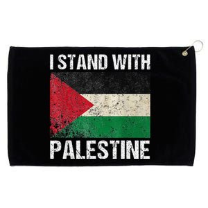 Support I stand with Palestine Free Palestine Flag Arabic Grommeted Golf Towel