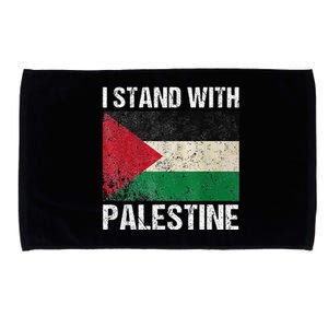 Support I stand with Palestine Free Palestine Flag Arabic Microfiber Hand Towel