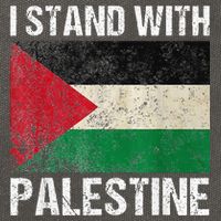 Support I stand with Palestine Free Palestine Flag Arabic Cotton Canvas Backpack