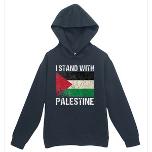 Support I stand with Palestine Free Palestine Flag Arabic Urban Pullover Hoodie