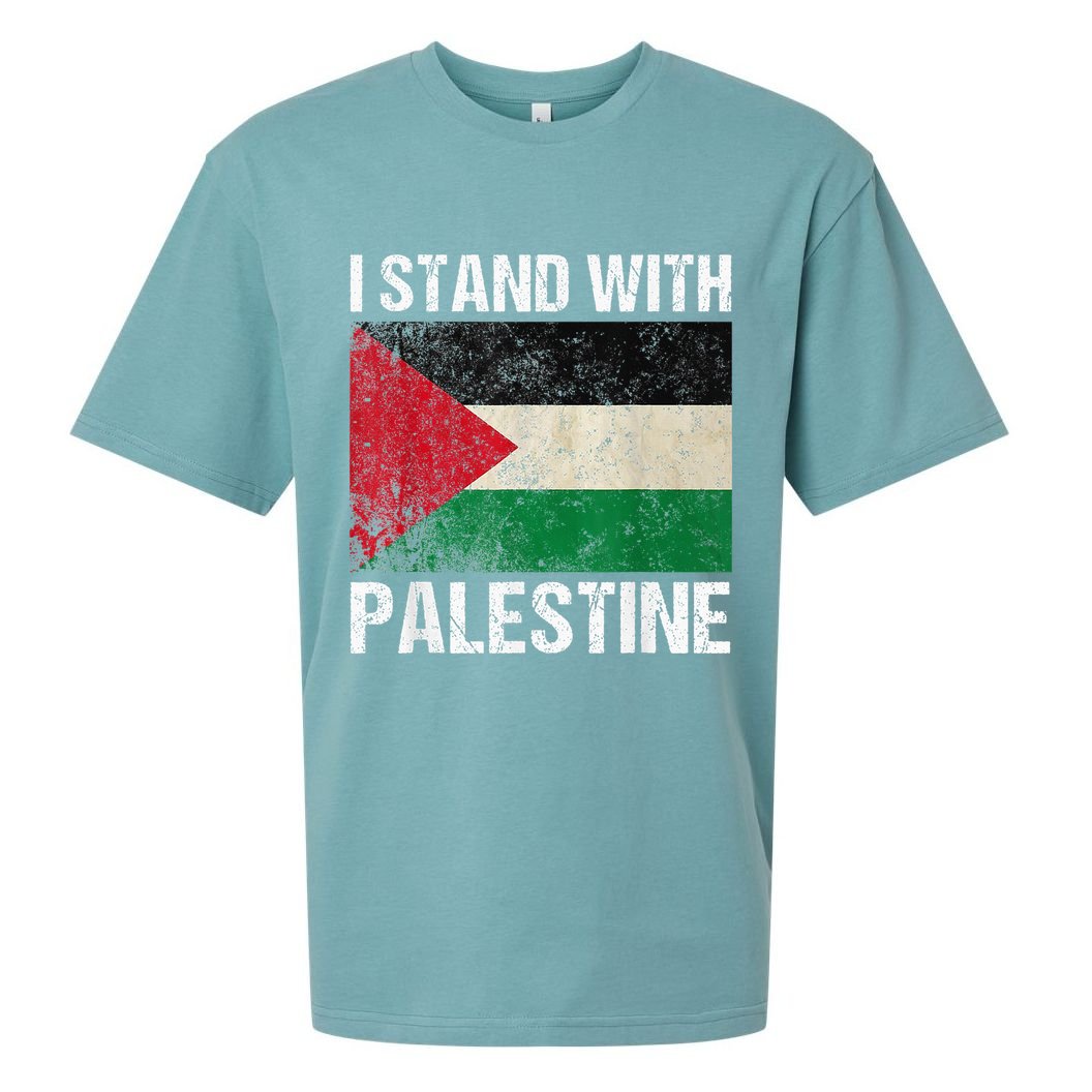 Support I stand with Palestine Free Palestine Flag Arabic Sueded Cloud Jersey T-Shirt