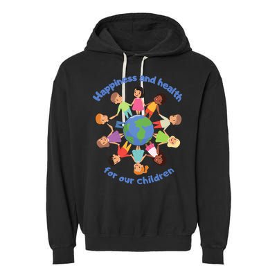 Support International S Day Planet Earth Climate Cute Gift Garment-Dyed Fleece Hoodie