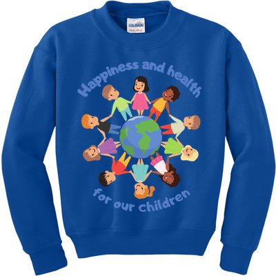 Support International S Day Planet Earth Climate Cute Gift Kids Sweatshirt