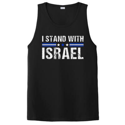 Support I Stand With Israel Jewish Heritage Israeli Flag PosiCharge Competitor Tank