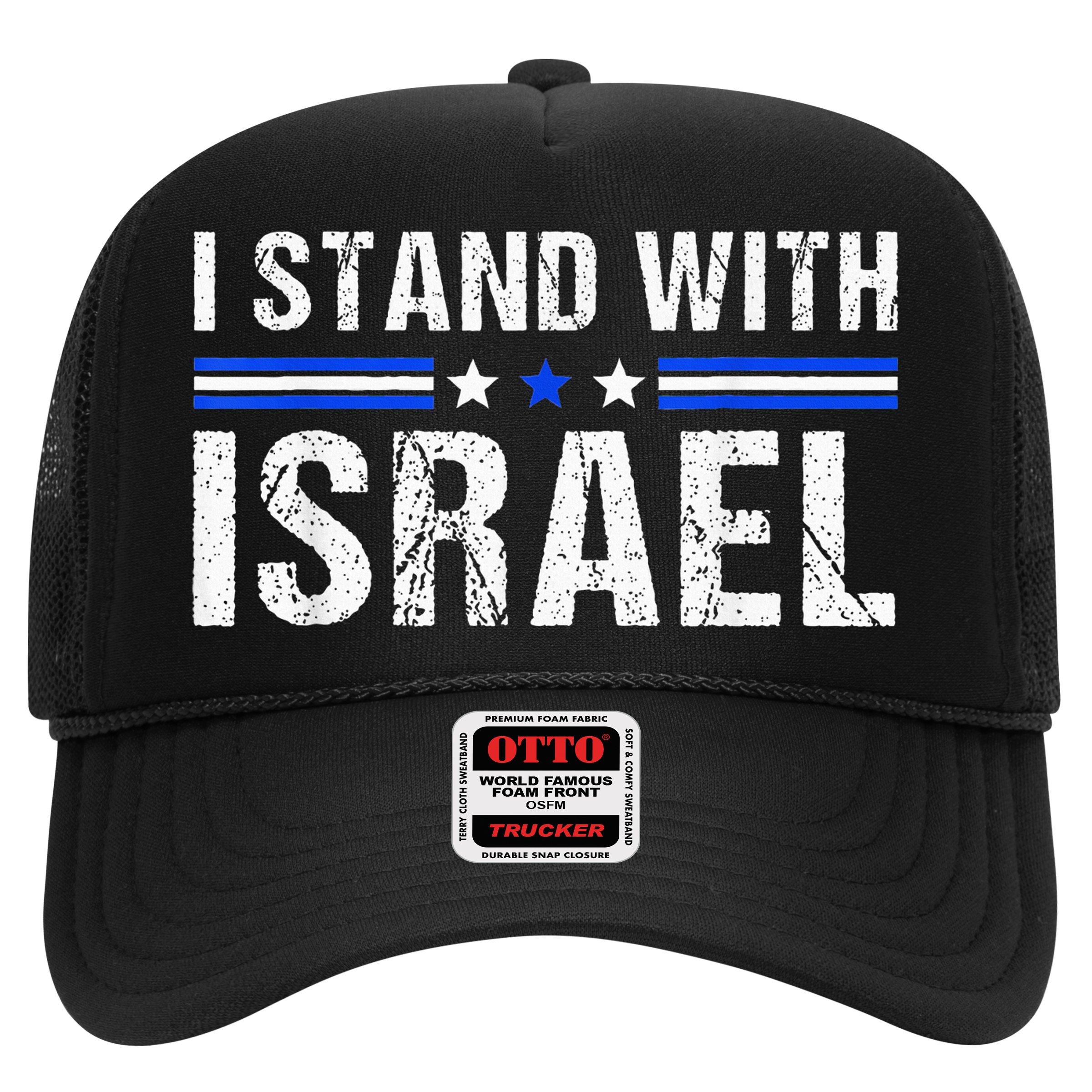 Support I Stand With Israel Jewish Heritage Israeli Flag Hat