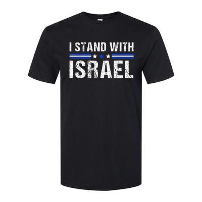 Support I Stand With Israel Jewish Heritage Israeli Flag Softstyle CVC T-Shirt