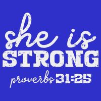 She Is Strong Proverbs Bible God Jesus Christian Gift Button