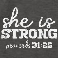 She Is Strong Proverbs Bible God Jesus Christian Gift Vector Backpack
