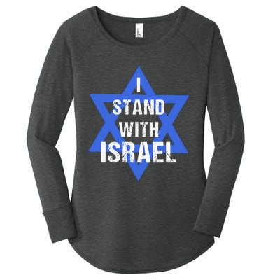 Support I Stand With Israel Jewish Heritage Israeli Flag Women's Perfect Tri Tunic Long Sleeve Shirt