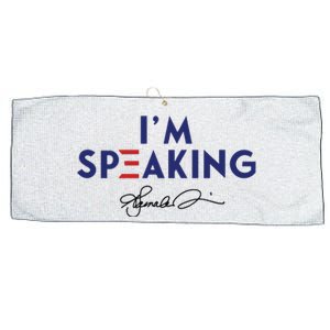 Signature IM Speaking Kamala Harris Large Microfiber Waffle Golf Towel