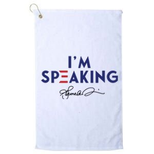 Signature IM Speaking Kamala Harris Platinum Collection Golf Towel