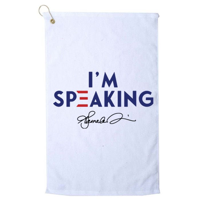 Signature IM Speaking Kamala Harris Platinum Collection Golf Towel