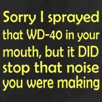 Sorry I Sprayed That WD 40 In Your Mouth Adult Drive Performance Visor