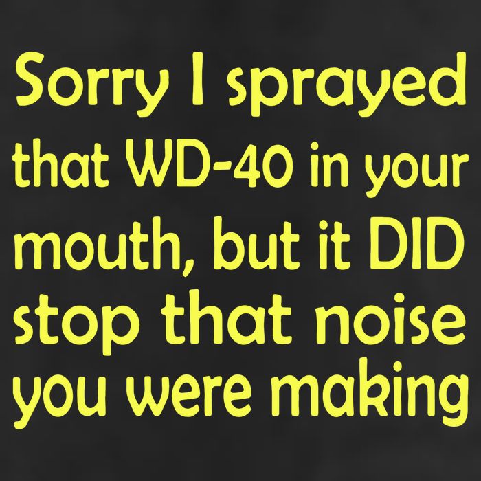 Sorry I Sprayed That WD 40 In Your Mouth Adult Drive Performance Visor
