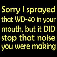 Sorry I Sprayed That WD 40 In Your Mouth Cropped Pullover Crew