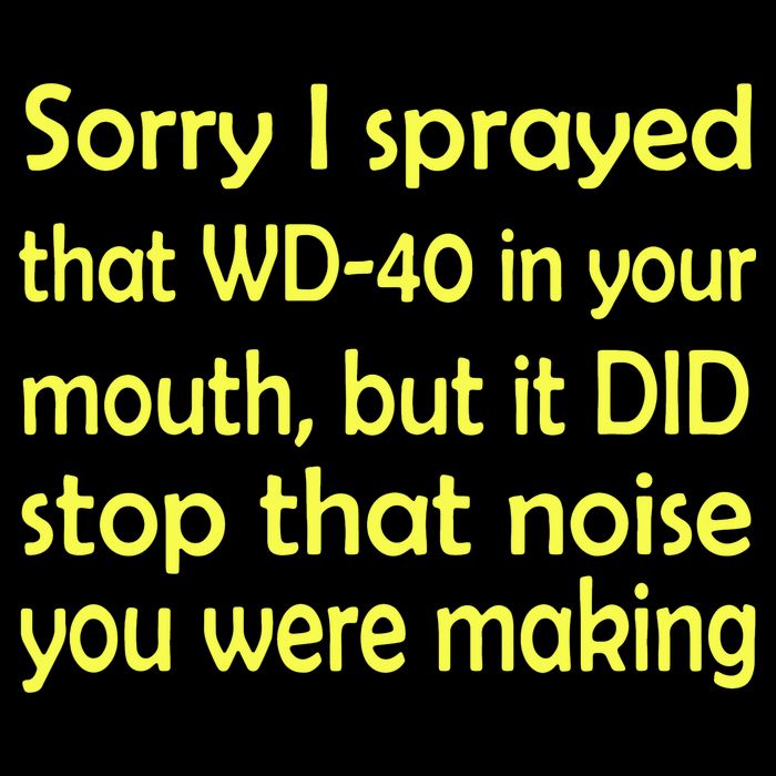 Sorry I Sprayed That WD 40 In Your Mouth Cropped Pullover Crew