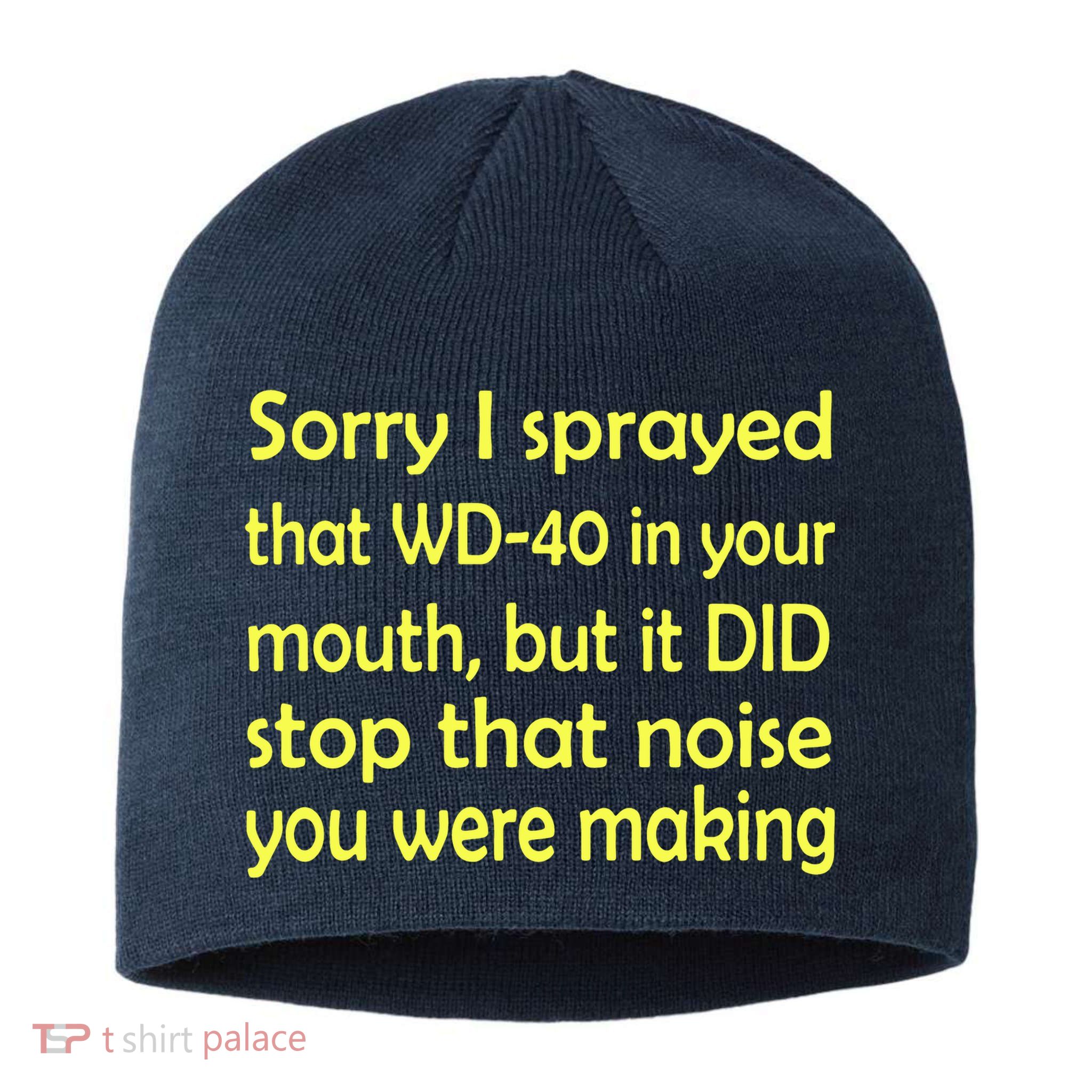 Sorry I Sprayed That WD 40 In Your Mouth Sustainable Beanie