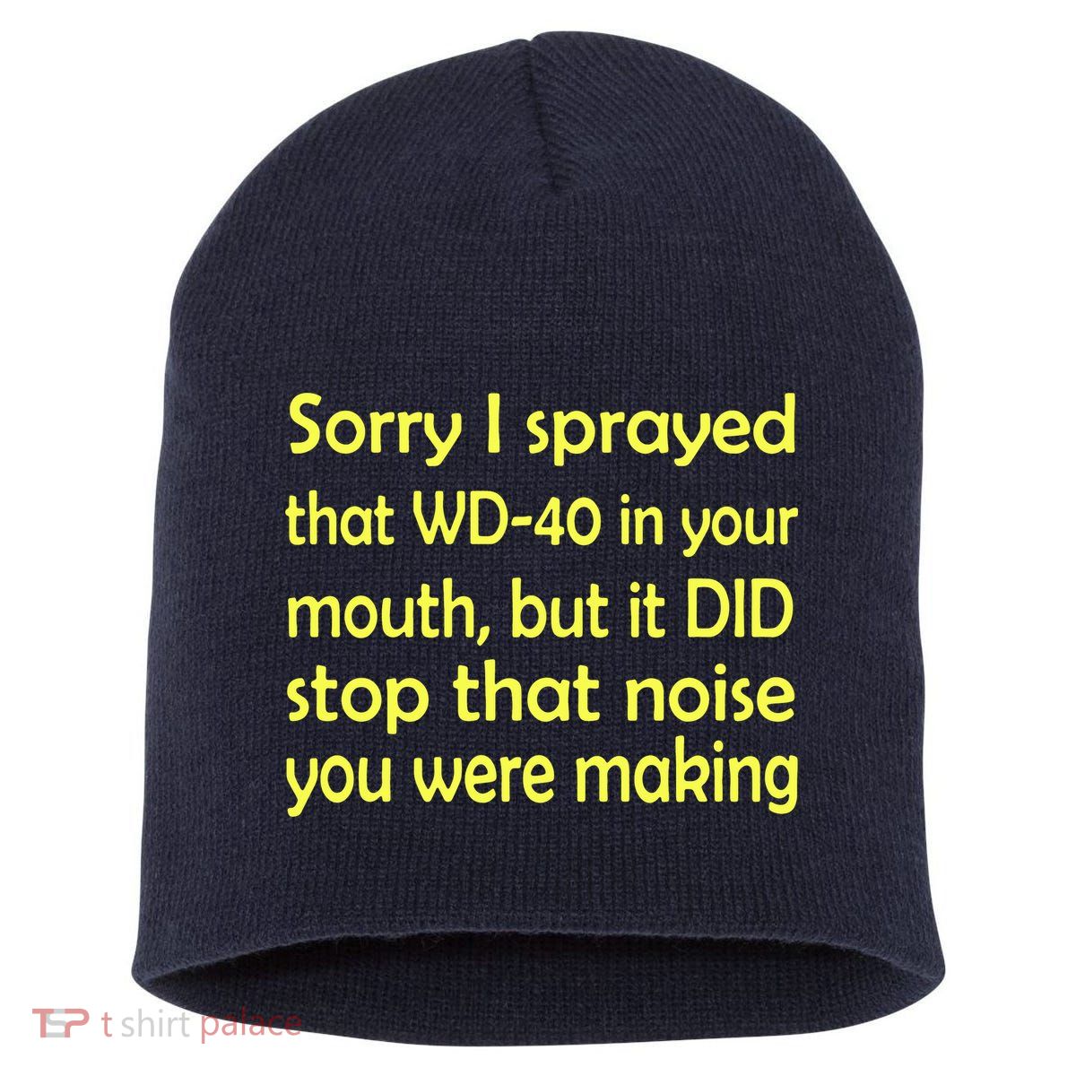 Sorry I Sprayed That WD 40 In Your Mouth Short Acrylic Beanie