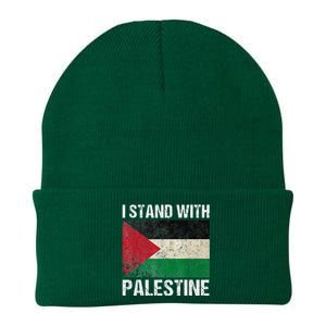 Support I Stand With Palestine Free Palestine Flag Arabic Knit Cap Winter Beanie