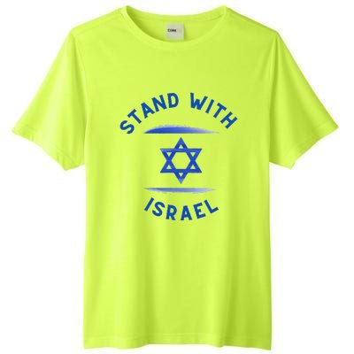 Support I Stand With Israel Jewish Heritage Israeli Flag Tall Fusion ChromaSoft Performance T-Shirt