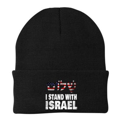 Shalom I Stand With Israel Beanie