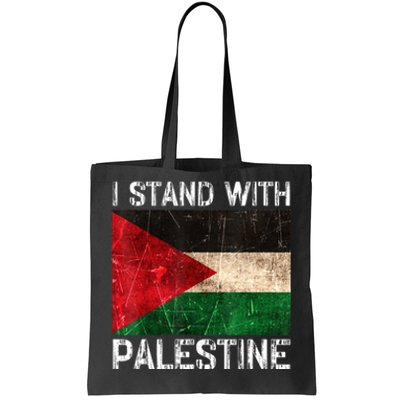 Support I Stand With Palestine Free Palestine Flag Arabic Tote Bag