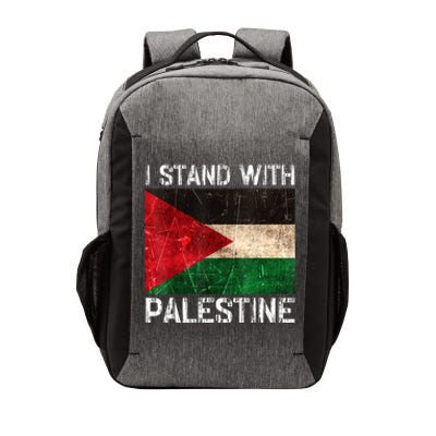 Support I Stand With Palestine Free Palestine Flag Arabic Vector Backpack