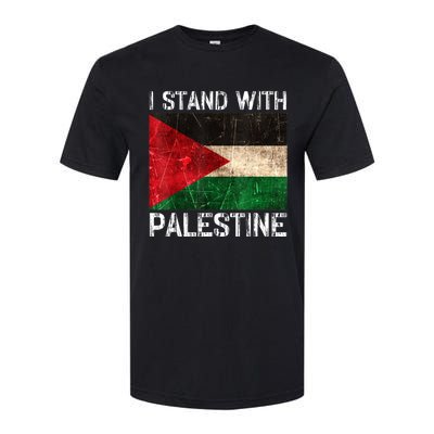 Support I Stand With Palestine Free Palestine Flag Arabic Softstyle CVC T-Shirt