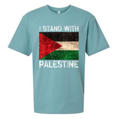 Support I Stand With Palestine Free Palestine Flag Arabic Sueded Cloud Jersey T-Shirt