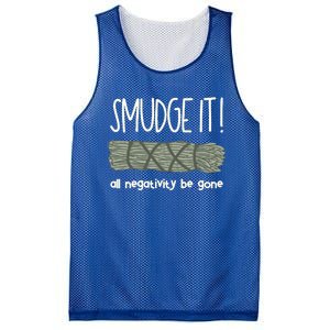 Smudge It Sage Burning Spiritual Healing Boho Witch Gift Mesh Reversible Basketball Jersey Tank