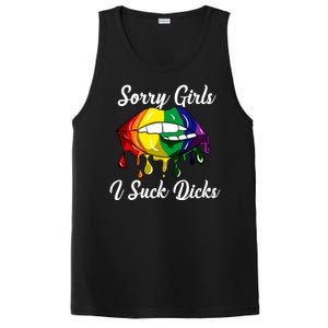 Sorry I Suck Dicks Like In Gay Bananas Lgbt Csd Gift PosiCharge Competitor Tank