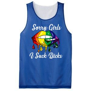 Sorry I Suck Dicks Like In Gay Bananas Lgbt Csd Gift Mesh Reversible Basketball Jersey Tank