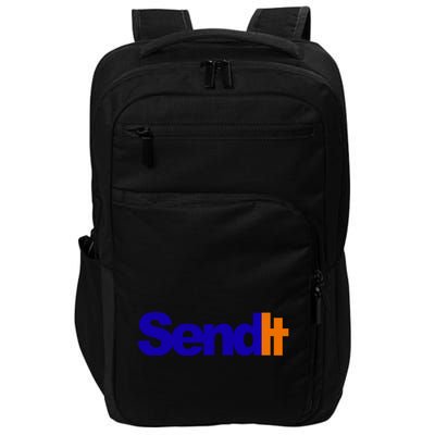 Sent It Spoof Parody Logo Impact Tech Backpack