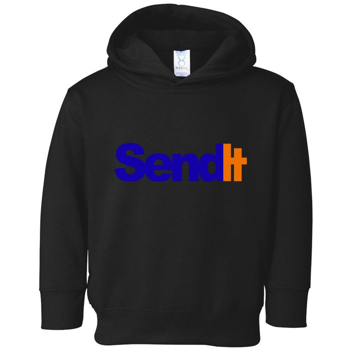 Sent It Spoof Parody Logo Toddler Hoodie