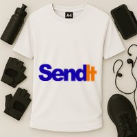 Sent It Spoof Parody Logo Cooling Performance Crew T-Shirt