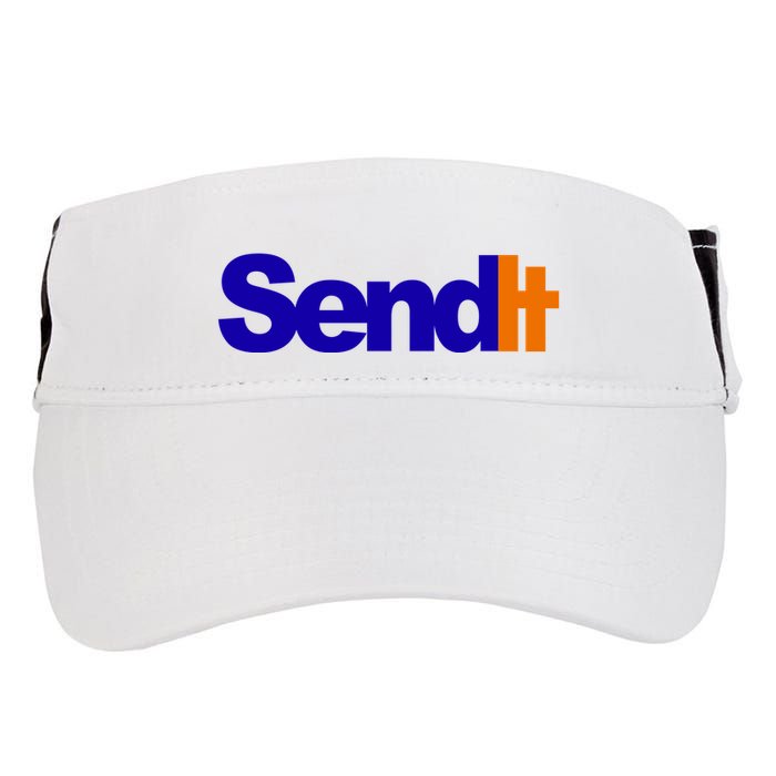 Sent It Spoof Parody Logo Adult Drive Performance Visor