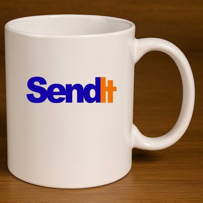 Sent It Spoof Parody Logo 11oz C Handle Ceramic Mug