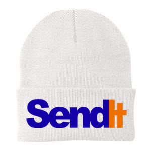 Sent It Spoof Parody Logo Knit Cap Winter Beanie