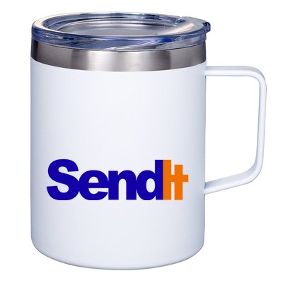 Sent It Spoof Parody Logo 12oz Stainless Steel Coffee Mug