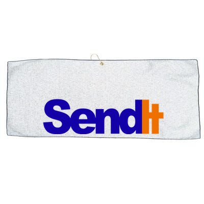 Sent It Spoof Parody Logo Large Microfiber Waffle Golf Towel