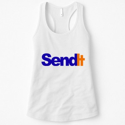 Sent It Spoof Parody Logo Womens Tank Top