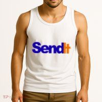 Sent It Spoof Parody Logo Tank Top
