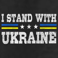 Support I Stand With Ukraine American Ukrainian Flag Gift 11oz C Handle Ceramic Mug