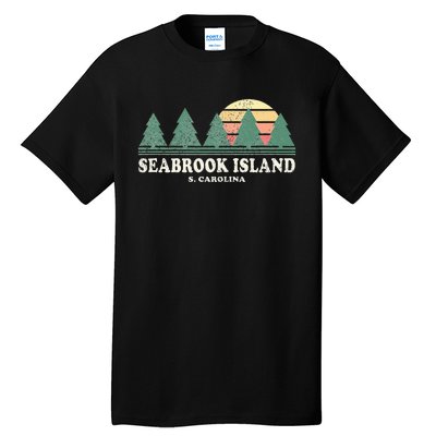 Seabrook Island Sc Vintage Throwback Retro 70s Tall T-Shirt