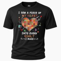 Sewing I Sew A Piece Of My Heart Into Every Quilt I Make Cooling Performance Crew T-Shirt