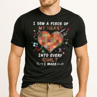Sewing I Sew A Piece Of My Heart Into Every Quilt I Make Cooling Performance Crew T-Shirt