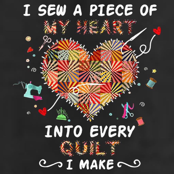 Sewing I Sew A Piece Of My Heart Into Every Quilt I Make Golf Towel