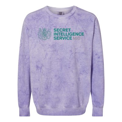 Secret Intelligence Service SIS MI6 UK Spy Agency Colorblast Crewneck Sweatshirt